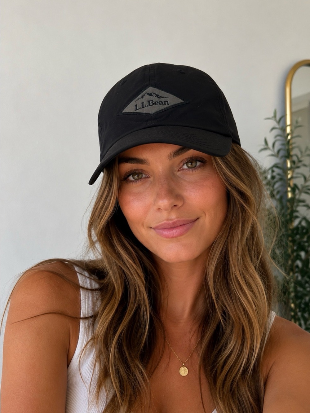 🧢🖤 L.L. Bean Black Stretch Fit Performance Cap L/XL Excellent Condition 🖤🧢